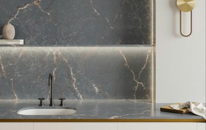 salg af Silestone Parisien Blue