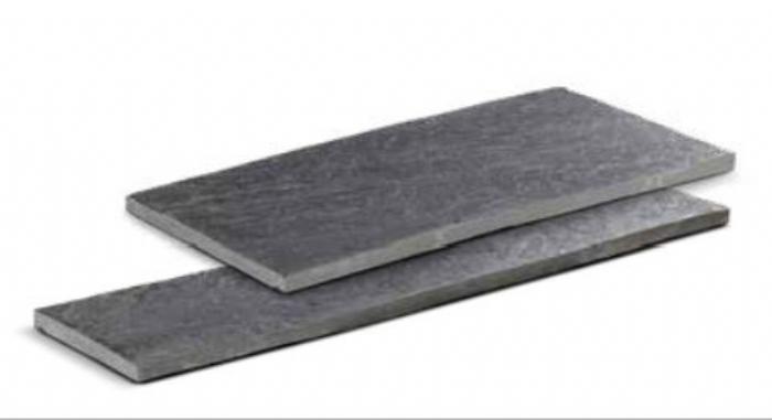 Skifersvelle i sort skifer 120 x 30 3-4 cm - Trædesten i granit til stier og i haven