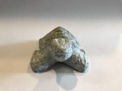 Grå granitskildpadde i poleret grå granit