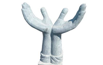 salg af Skulptur løftede hænder