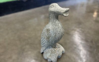 Skulptur i grøn marmor