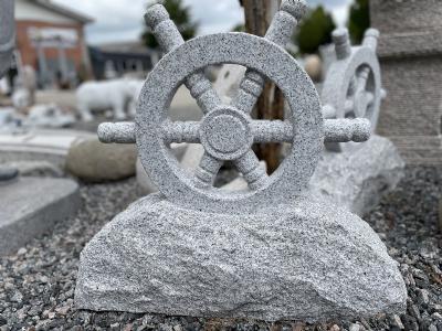 salg af Skulptur ror H60 cm lys grå