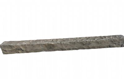 Sort basalt palisade kantsten