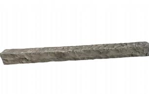 Sort basalt palisade kantsten