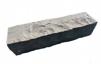 Sort basalt palisade kantsten