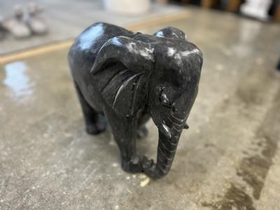 salg af Sort marmor elefant, L. 30cm