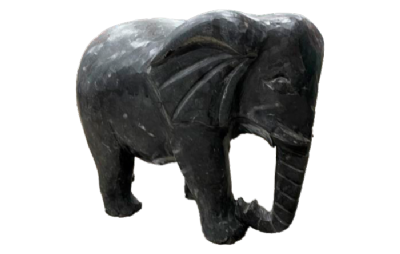 salg af Sort marmor elefant, L. 30cm