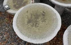 rund fuglebad på sokkel