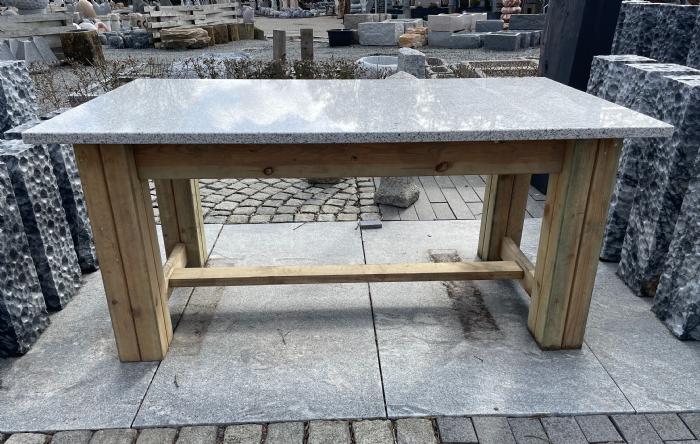 salg af Stort havebord med granitbordplade