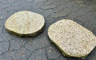 Trædesten gul granit