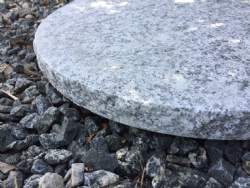 Granit trædesten rund form