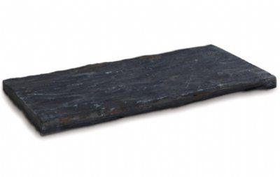 Trædesvelle sort skifer kløvet