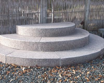 salg af Trappesæt - T-rosa granit Dia 120/180/240
