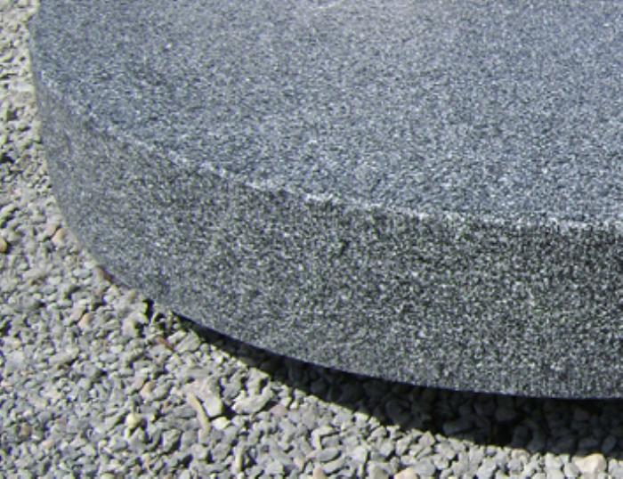 salg af Trappetrin radius gråsort - 240 x 120 x 15 cm