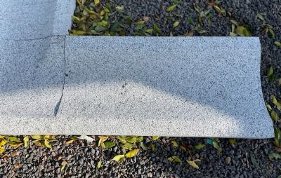 salg af Vandrende lige stykke grå granit