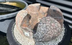 udhulet kugle granit