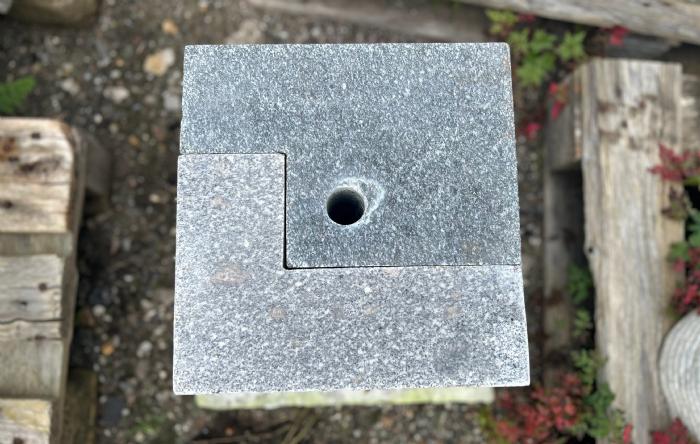 salg af Vandsten Yin-yang gråsort H30 cm