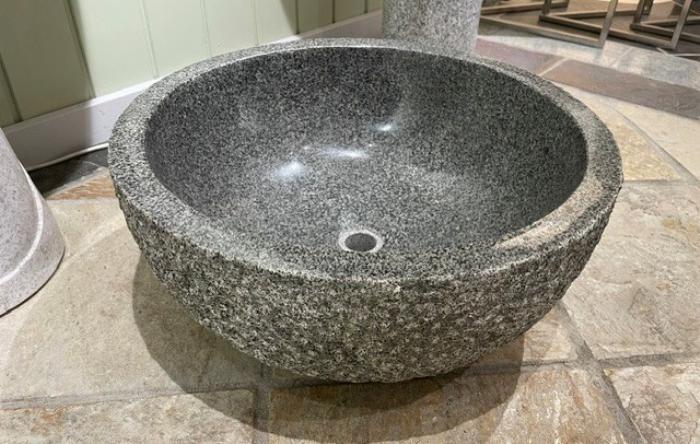 salg af Vask bowl gråsort granit