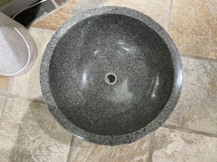 salg af Vask bowl gråsort granit