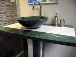 Grøn marmor vask mm