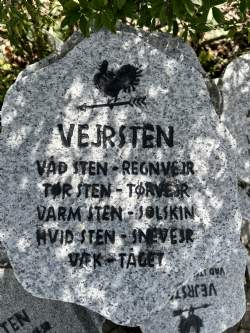 Vejrsten 2. sortering lysegrå